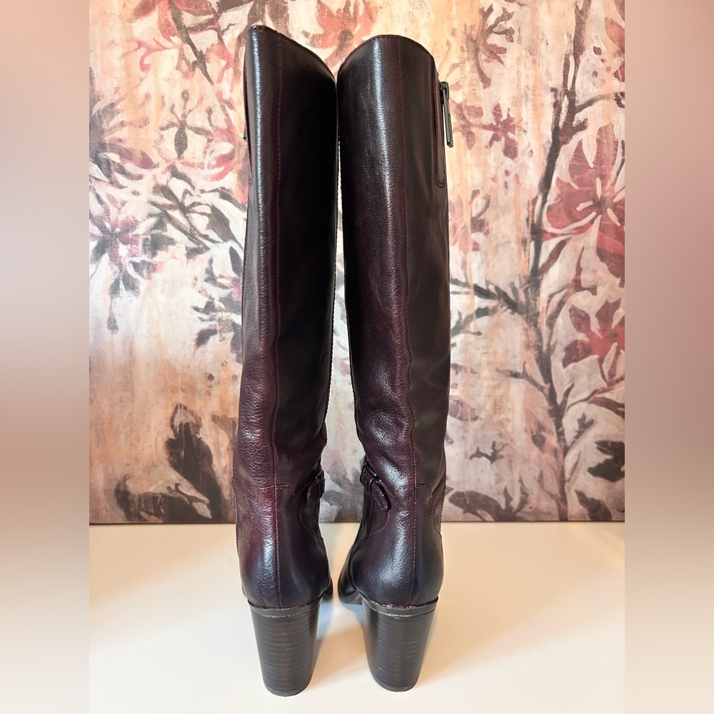 New Naturalizer Women's Leather Boots in Wine Color- Size 6- New without box - Picture 7 of 11